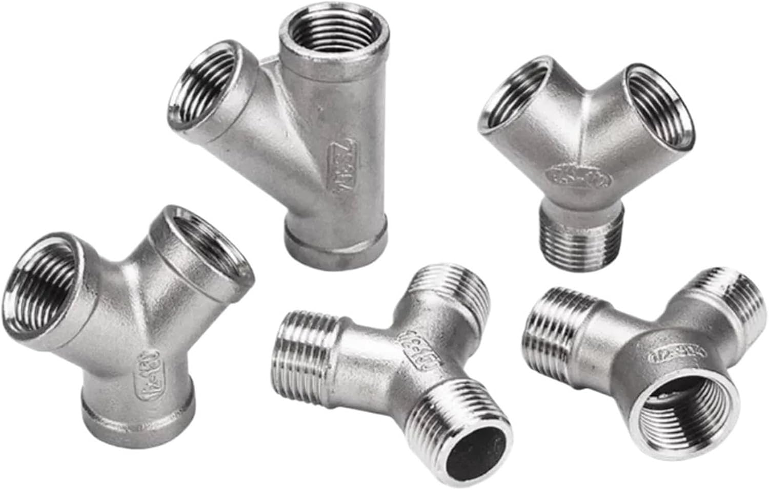 EJ Parts Y Piece Connector Y-Piece Plastic Barbed Hose Connector - 3-Way  Splitter/Reducer, 1/2" Pipe Size Plastic Hose Joiner Reducer 1pcs 1/4-2in BSP Female Y Shape 3 Ways Connector Coupler Splitter