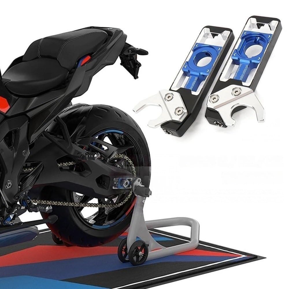 Ajusteur de Chaîne Curseurs de tendeur de chaîne d'essieu arrière, adaptés à la BMW S1000RR S1000R S1000XR M1000R S 1000 RR R XR Tendeur de Chaîne de Réglage de