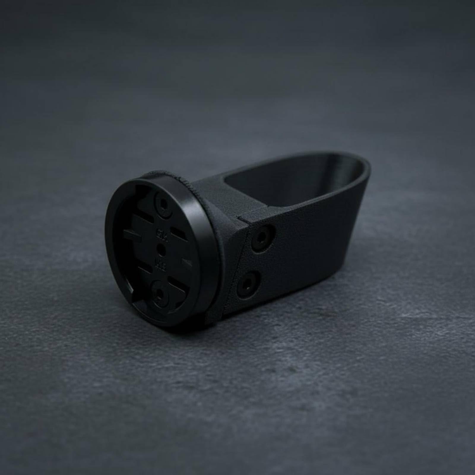 Supporto Sella Bici Staffa Luce Retro Carbonio Compatto Mantiene Estetica Pulita Montaggio su Tubo Sella Adatto per Ciclismo Pendolare Strade, Nero, Interfaccia Garmin Specializzata