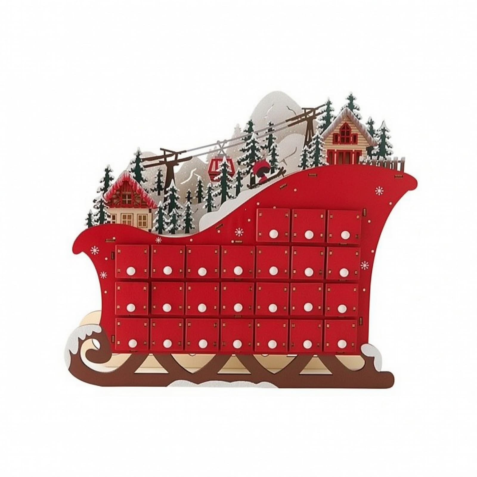 Calendario Dell'avvento in Legno