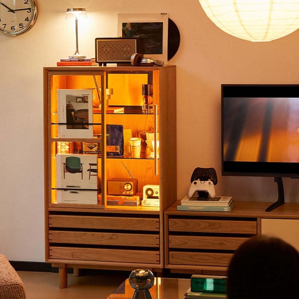 Mobile da buffet Living Room Storage Display Side Cabinet Elevated Base Ingresso
