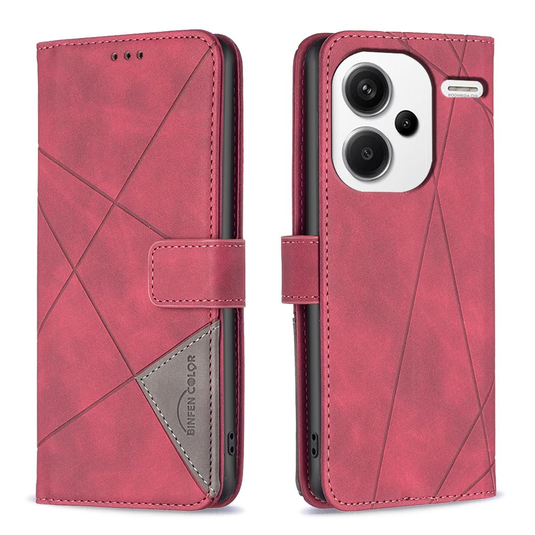 Leder-Handyhülle Für Xiaomi Redmi Note 13 Pro+ – Klapphülle Mit Kartenfach, Standfuß & Weicher Silikon-Innenschale