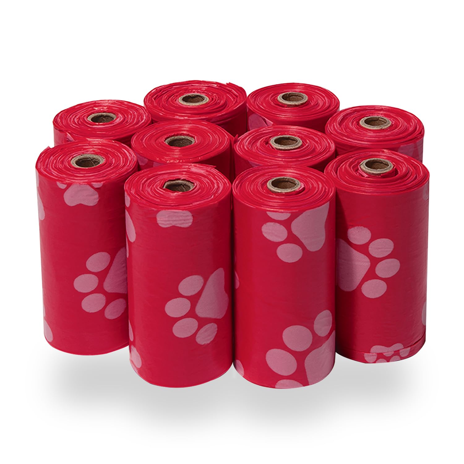 Best Pet Supplies Poop Bags for Dogs - Red, 150 Count | Scented, Leak-proof, Easy-Tear perforations, 15 Thick Bags per roll, Outdoor Walking & Travel, Fits Standard Holders-image-39