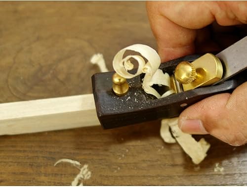 Miniatura 3 de Juego de 2 cepilladoras de cuero de madera, suela curvada plana, cuchillo de seguridad para esquiadores