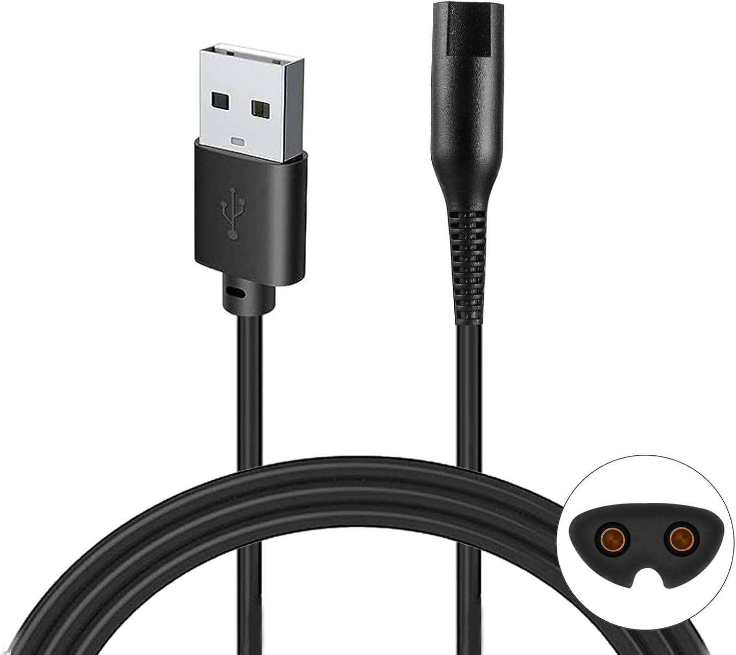 Charger Cable For Braun Shaver Series 1 3 5 7 9 Braun Shaver Charger Hair Trimmer Electric Razor 3040s 340s 9385cc 370 720 760cc 790cc 720s-47865cc 9090cc 9330s 5018s (Cable)