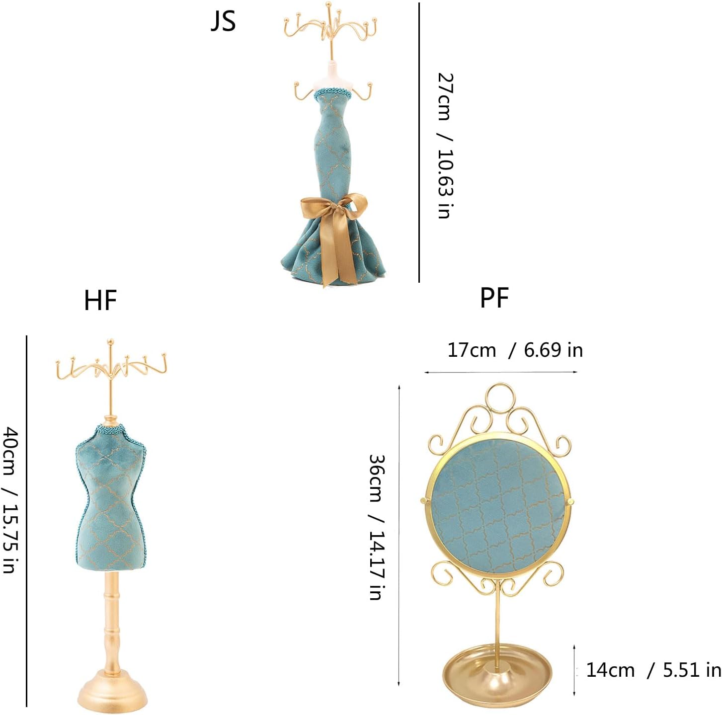 Stylish Jewelry Holder Blue Princess Design Earring Stand Organizers for Women Girls Dressing Table Décors Storage Sturdy Ear
