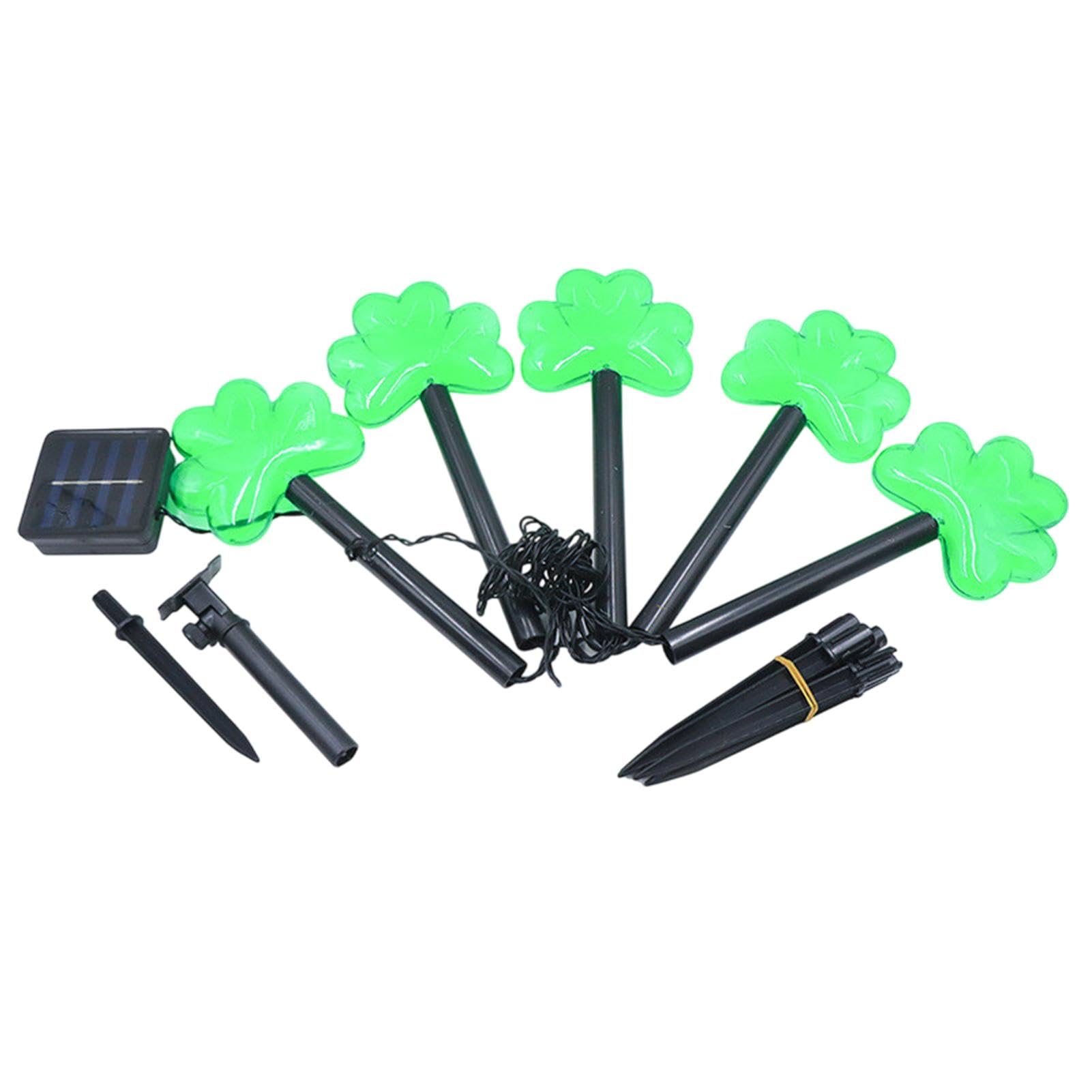 Lumières solaires de la Saint-Patrick pour offrir une décoration de chemin porte-bonheur