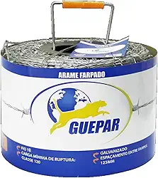 Arame Farpado Galvanizado, 250 Metros, Resistente para Cerca Rural, Sítio e Fazenda