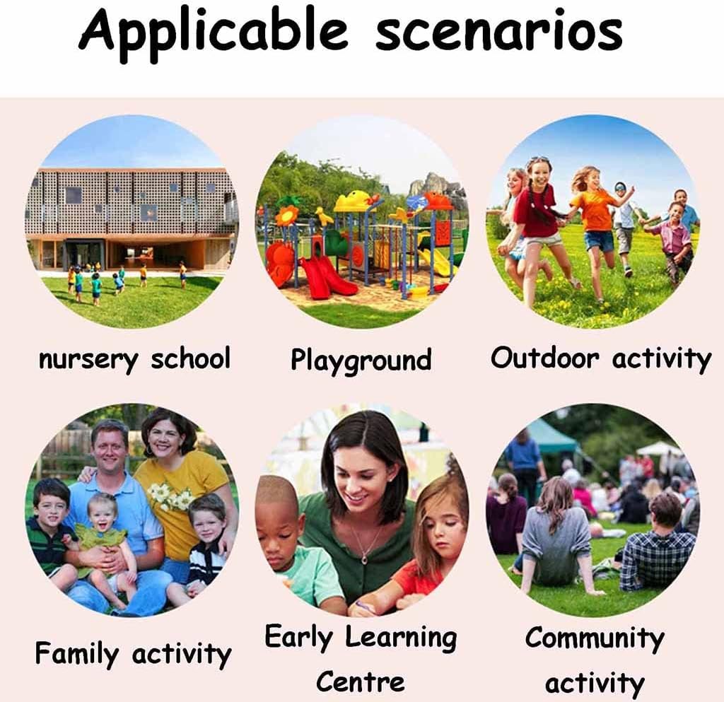 Play Parachute Whack-a-mole Games, School/Company/Party Games, Kids & Adults Agility & Coordination Outdoor Games Parachute Paracaídas(6m/19.6ft)