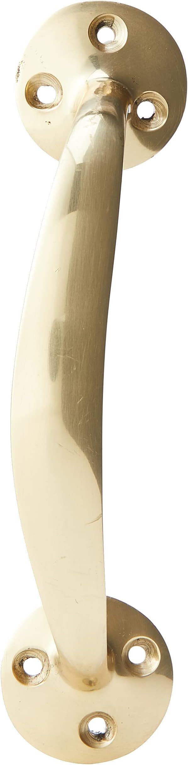 Merriway BH02100 Victorian Bow Handle, 150mm (6 inch) - Polished Brass