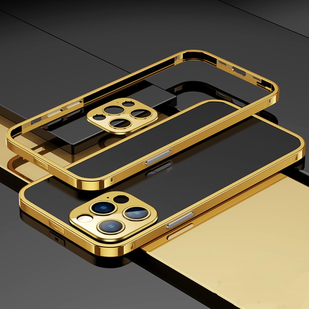 Protection de lentille iPhone 11 Pro coque aluminium anti-rayures couleur or - 8