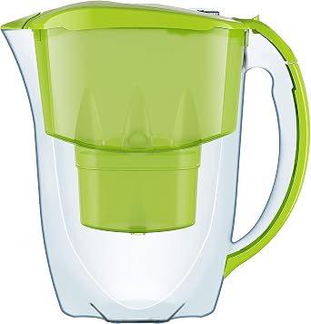 AQUAPHOR Jasper Water Filter Jug with 1x Maxfor+ 200litre Cartridge, Lime Green 2.8litres Total Capacity