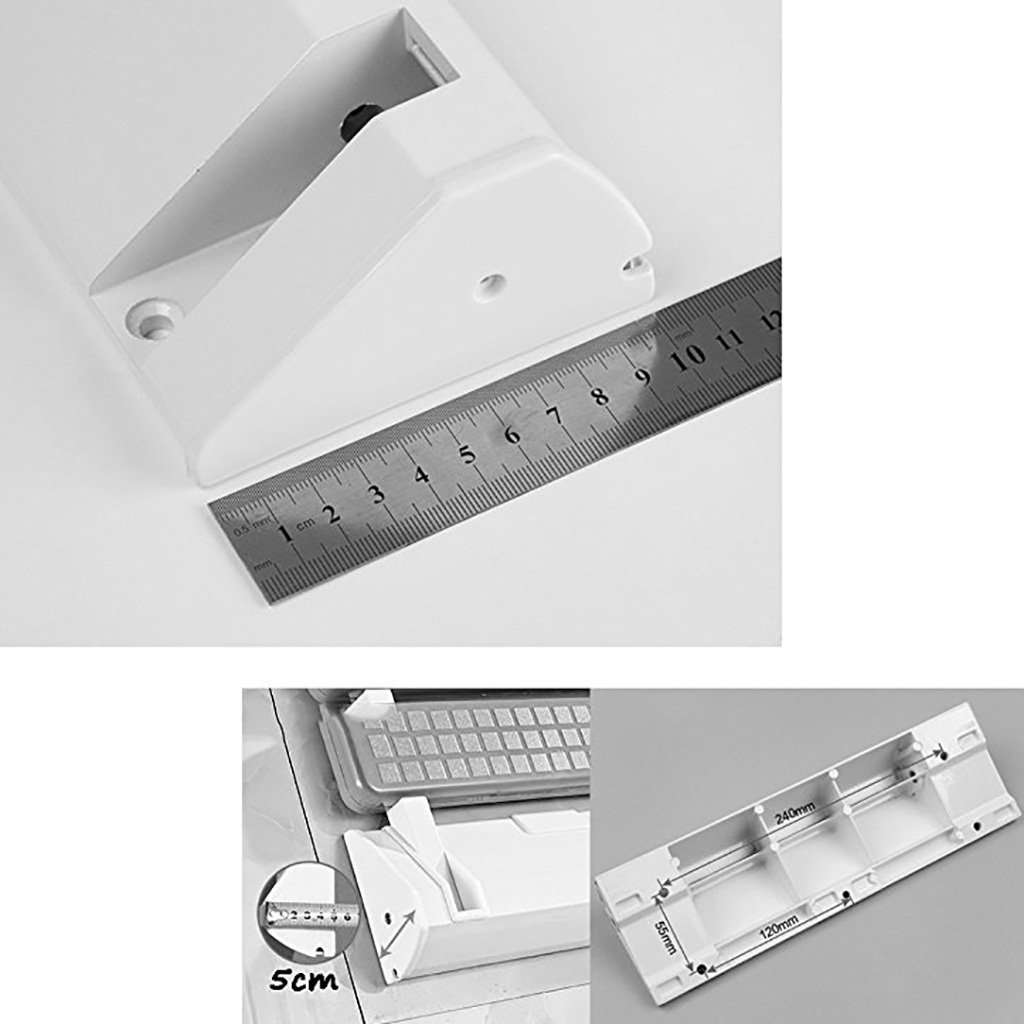 Taboret pod prysznic / taboret łazienkowy przymocowany do ściany składany ze stopu aluminium dla kobiet i osób starszych/niepełnosprawnych mata zabezpieczająca fotel prysznicowy biały 32 * 32,8 cm