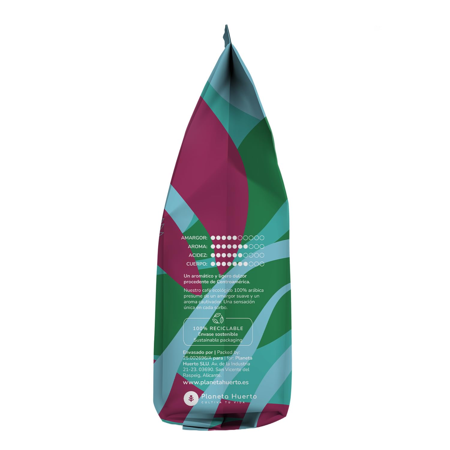 Café Grano Ecológico 100% Arábica 1 kg Pack 3x bio premium sabor suave y afrutado
