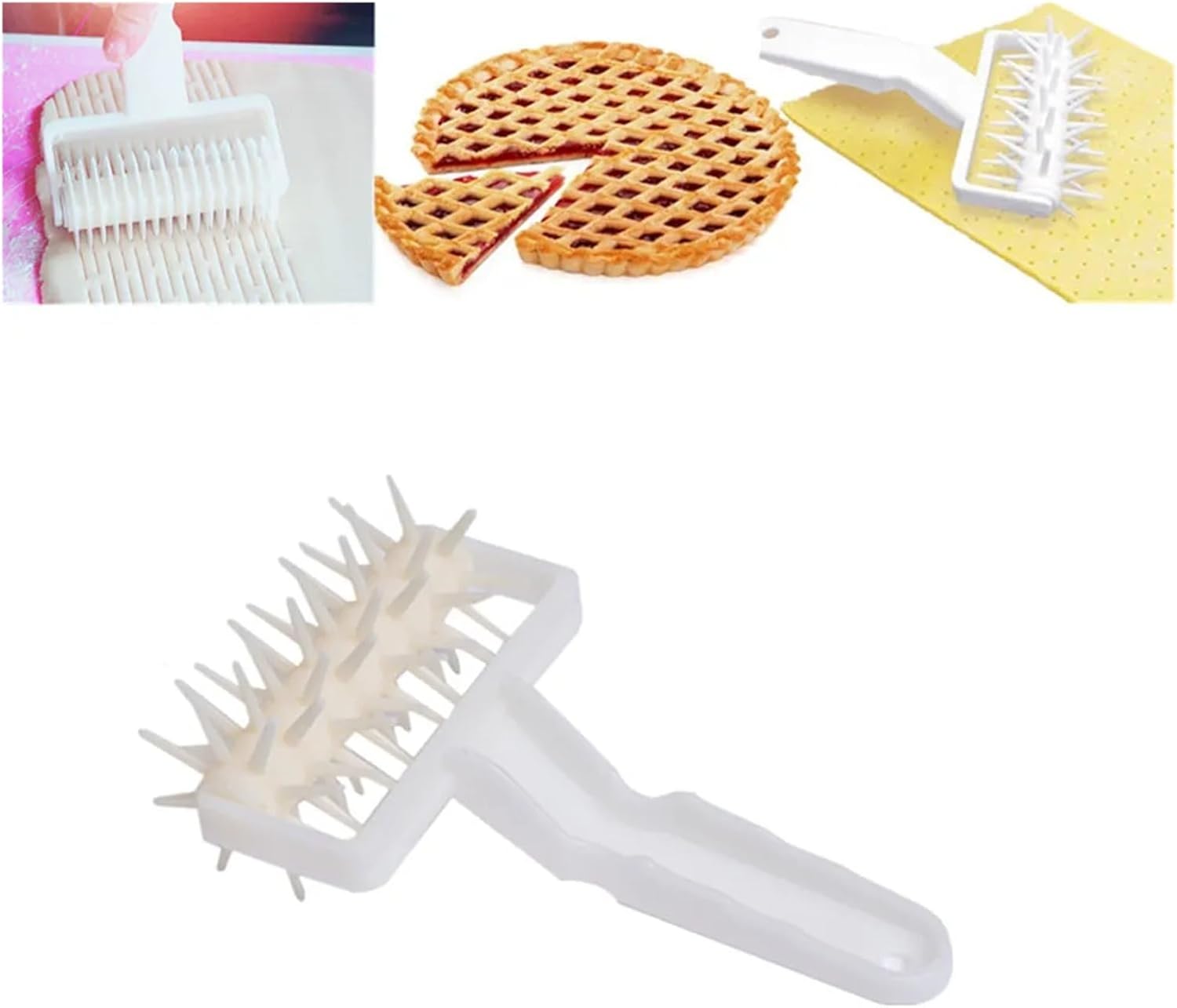 Pizza Roller Docker Lightweight Material Dough Hole Puncher for Cake Baking Commercial