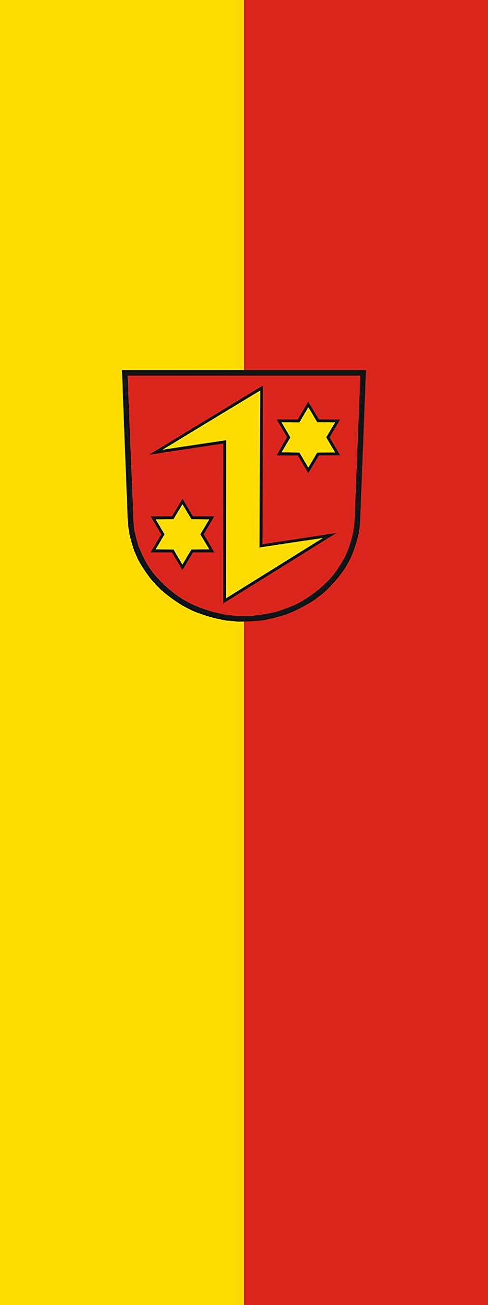 Drapeau Dettingen an der Erms 400x150cm anti-enroulement pour grand mât portrait