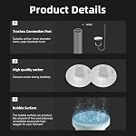 boxtech Aquarium Air Stone, 25 mm | Airstones for Air Pump Accessoriess with 1 Check Valve, 2 Suction Cup for Aquarium Pond Hydroponic（25 mm）