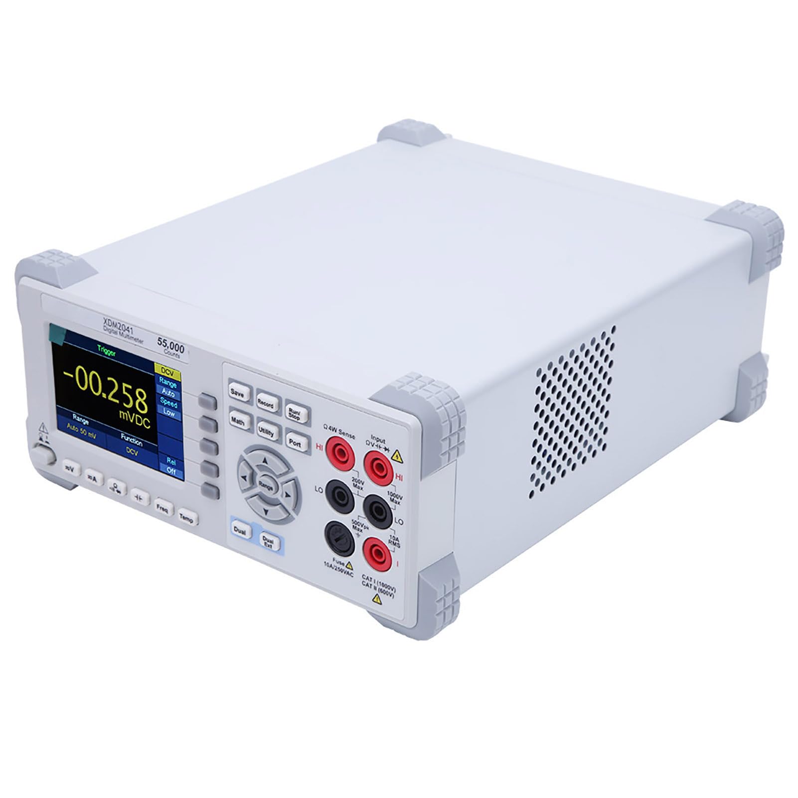 FTVOGUE Multímetro Digital 55000 Cuentas True RMS Probador Multifunción Pantalla LCD de 3,7 Pulgadas con Voltaje CA CC Resistencia de Corriente Capacitancia Diodo Prueba de (Enchufe de la UE 100-240V)