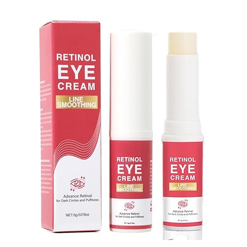 2 barras de retinol para ojos, crema antienvejecimiento, para ojeras, hinchazón y bolsas, reduce las líneas finas, hidrata, suaviza y nutre la piel,