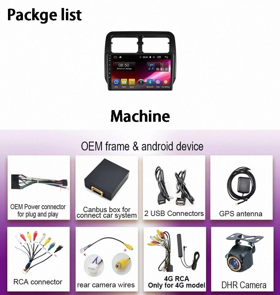 Estéreo de automóvil para CHANGAN 4500 2007 con Android Auto inalámbrico y Bluetooth 3