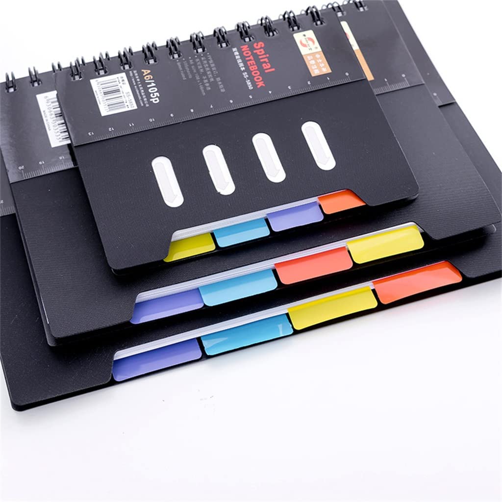 TAHALI Quaderno classificato a Spirale A6/A5/B5 Quaderno a Fogli mobili for Studenti Business Graffiti Book (Color : 1-Pack, Size : A6)