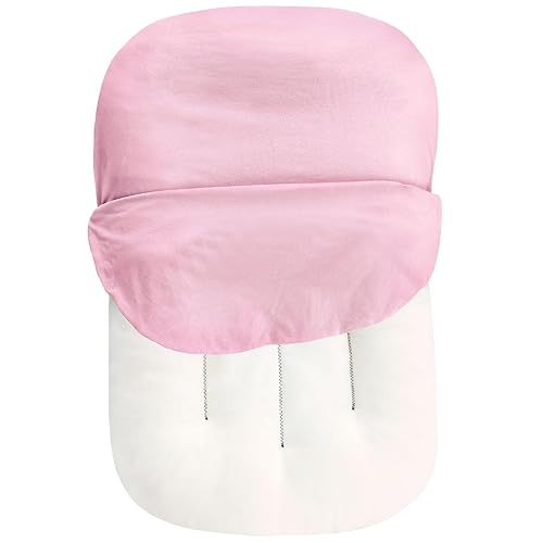 Hooyax Fundas para tumbonas de bebé para recién nacidos, suave algodón orgánico extraíble para tumbonas de bebé y tumbonas nido de bebé, color rosa