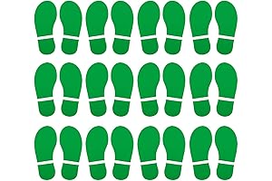 60 Pairs Kids Shoes Decals Footprint Stickers