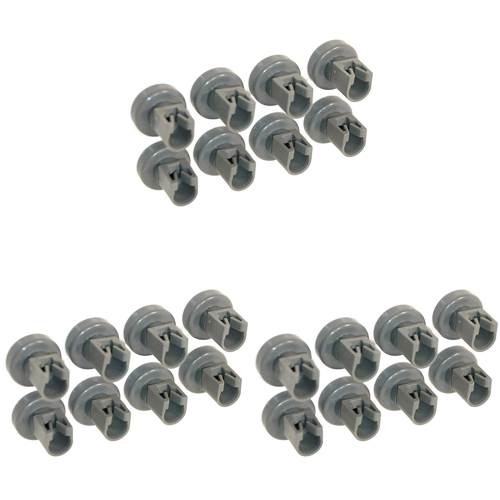 Hndhbfgrt 24PCS Dishwasher Basket Wheel for Favorit Privileg Dish Washer Kits Accessories