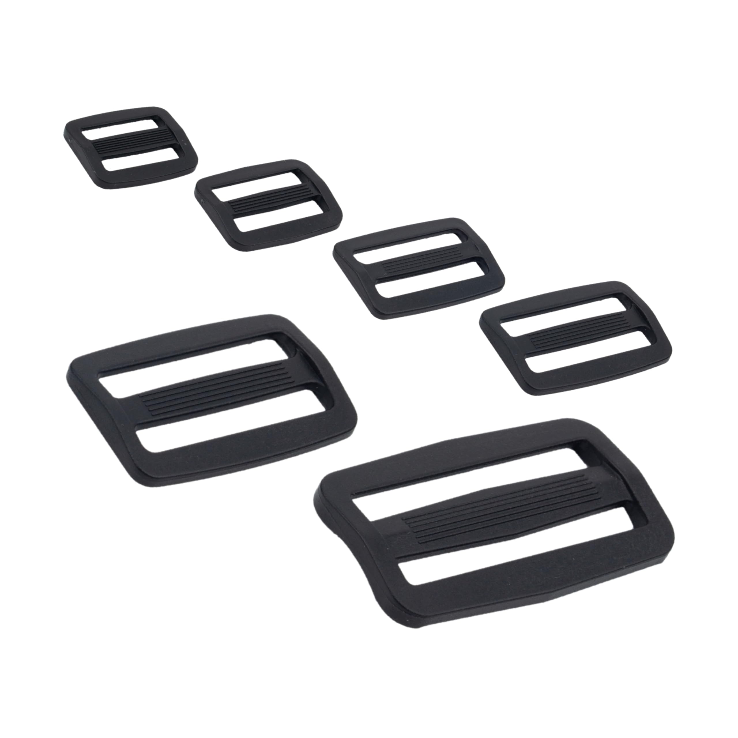 6 Boucles De Glissement Pour Ceinture De Sac (38mm/1,5”) - Attaches Réglables En Plastique Metallixity
