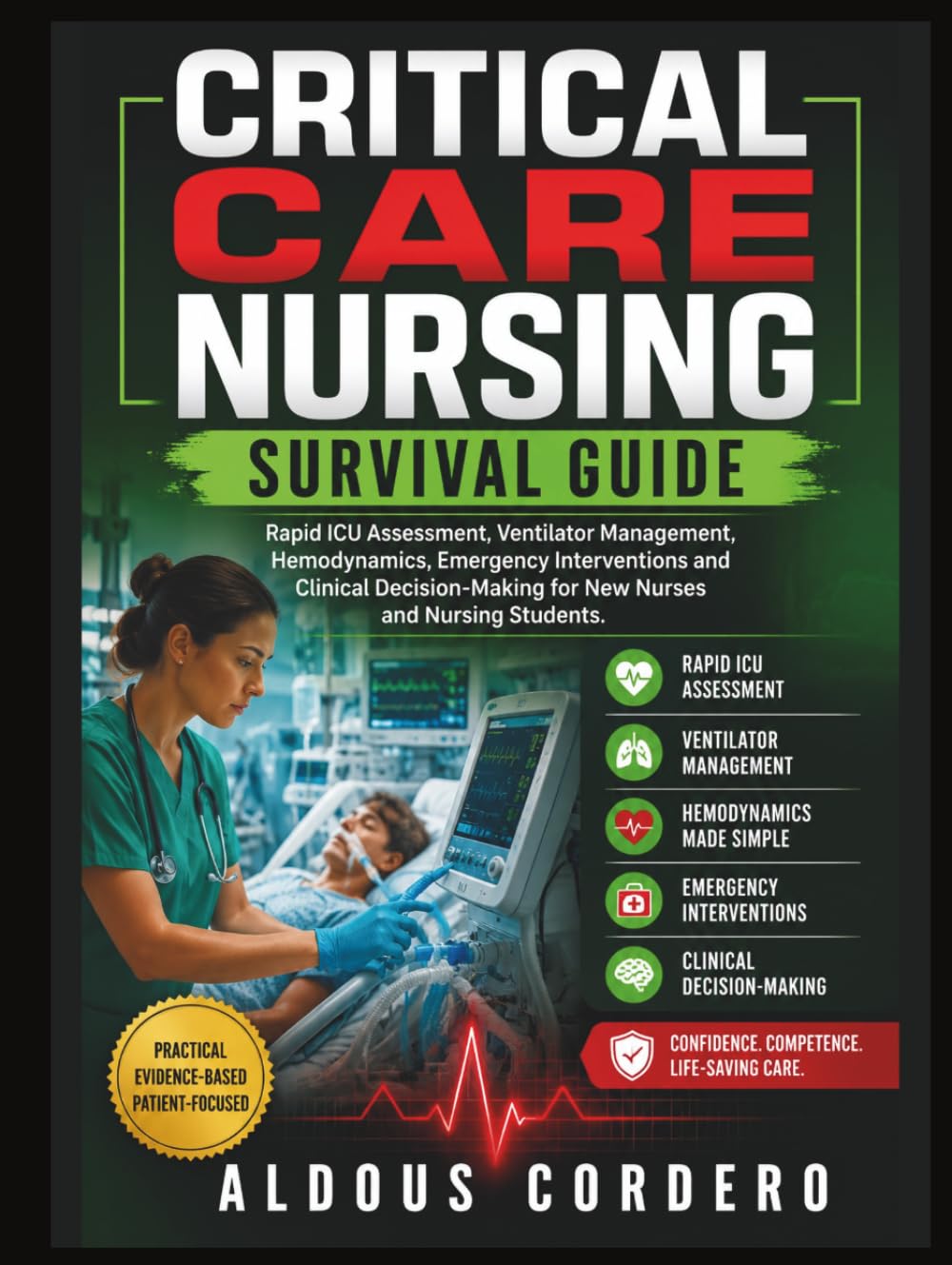CRITICAL CARE NURSING SURVIVAL GUIDE: Rapid ICU Assessment, Ventilator Management, Hemodynamics, Emergency Interventions and Clinical Decision-Making for New Nurses and Nursing Students