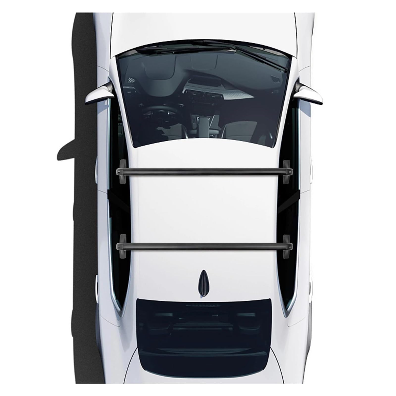 Relingträger 1 Paar Universal-Autodachträger Aus Aluminium Gepäck Mit Schloss Autostreifen Oben 1 M Aluminium-Dachträger 4- Oder 5-türige Autos DachgepäCkträGer
