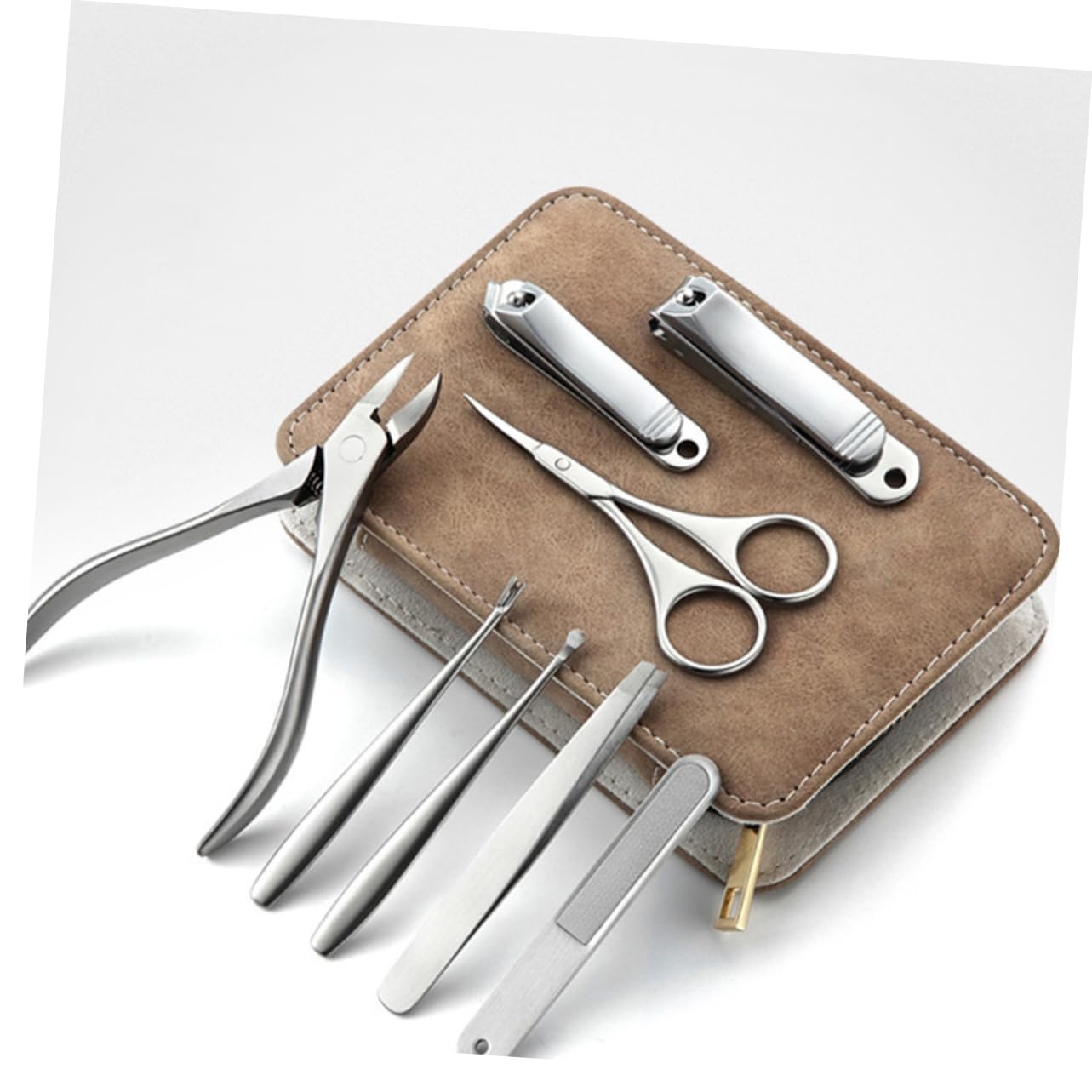 Kit de Coupe-ongles en Acier Inoxydable 8 Pièces pour Adultes