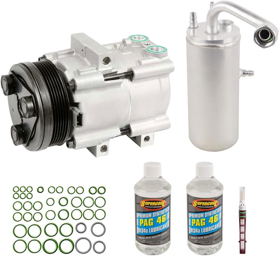 For Ford Excursion 2002 2003 2004 2005 AC Compressor w/A/C Repair Kit - BuyAutoParts 60-81338RK NEW