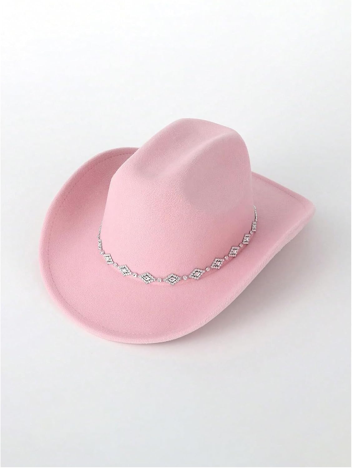 Verdusa Women's Western Cowboy Hat Rhinestone Wide Brim 2026 Cowgirl Hat - Image 2