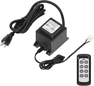 60W Low Voltage Landscape Transformer with Remote, Low Voltage Transformer 120V AC to 12V DC, Power Supply Waterproof for Landscape Lighting, Fountain Lighting, Pool Light UL Listed B92LT06