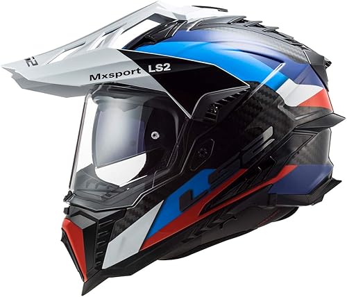 LS2 Helmets Explorer Carbon Adventure Helmet Frontier Negro Azul,Titanio mate Frontier,Focus Azul Blanco Rojo,Focus Matte Titanium Hi-viz,Carbón