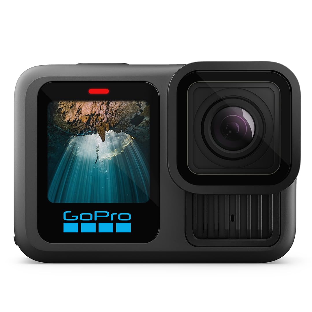GoPro HERO13 Black - Caméra d'action étanche avec vidéo 5.3K60, Photo 27MP + compatibilité avec Les objectifs de la série HB