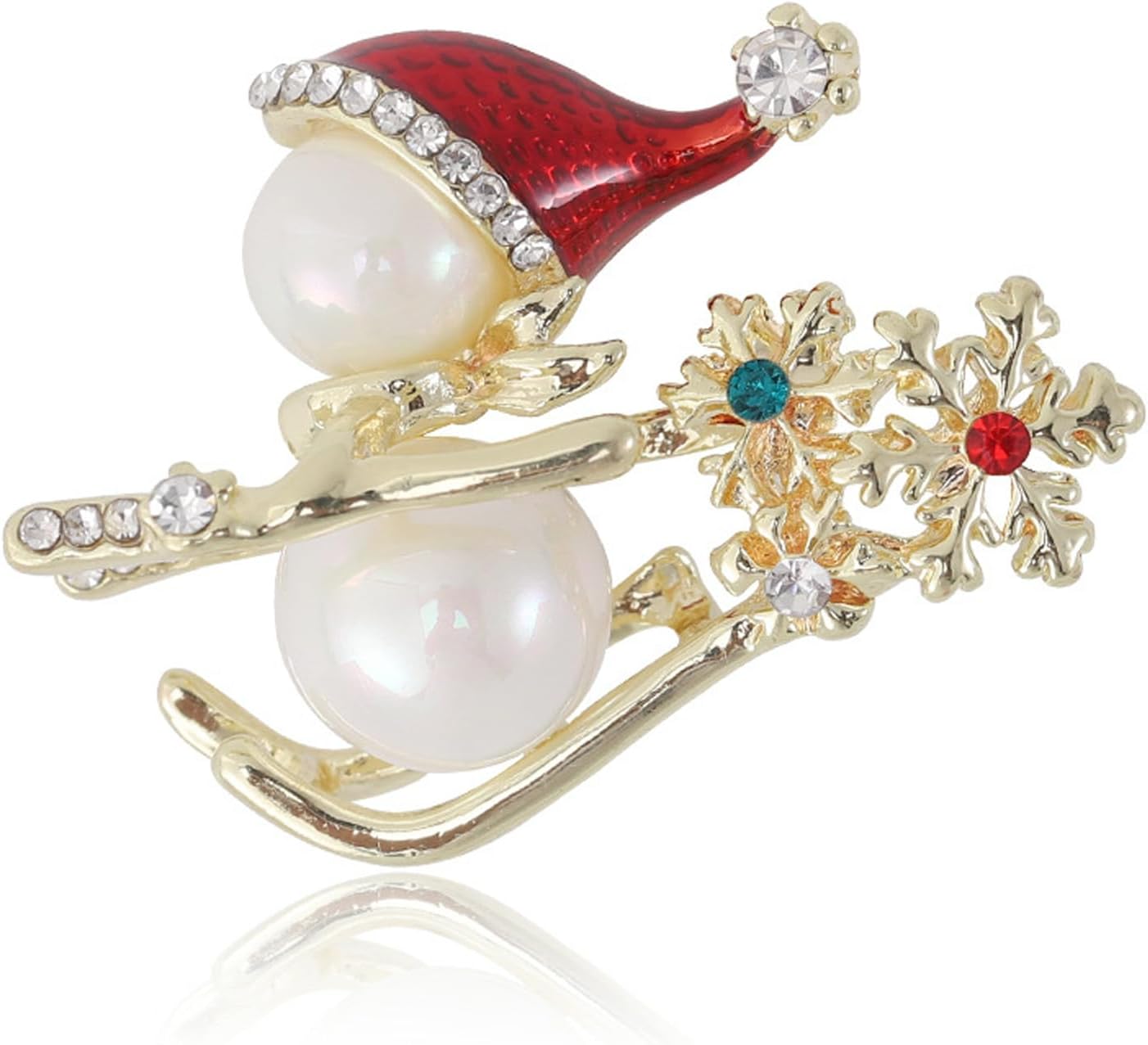 Christmas Brooch Pins for Women,Enamel Crystal Rhinestone Christmas Candy Tree Cane Lapel Pin Xmas Brooches Stocking Accessories Christmas Jewelry for Xmas Holiday image 5