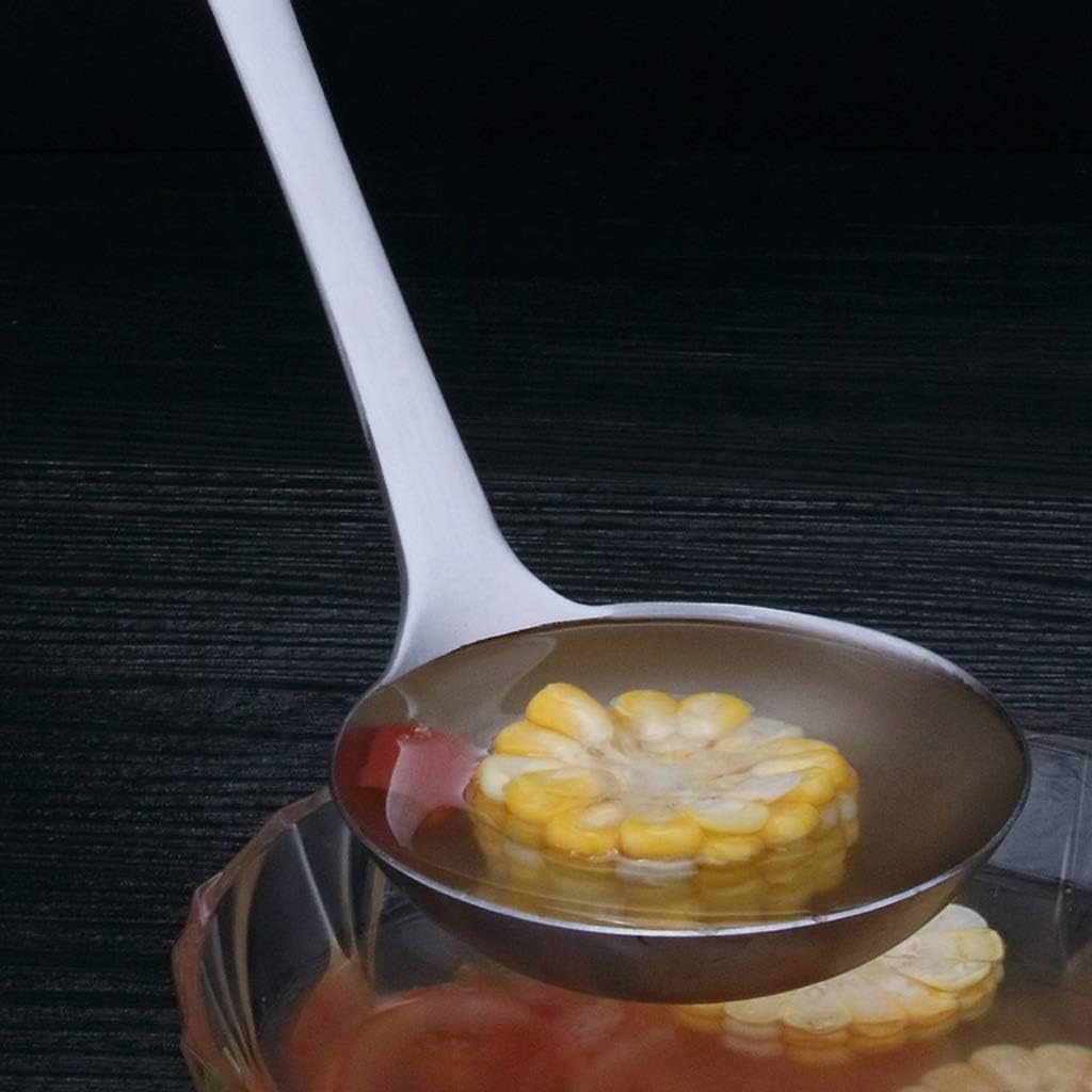 GLigeT Tablespoons 2-piece Set Stainless Steel Kitchen Cooking Sauce Spoon Long Handle Serving Spoon Elegant Kitchenware Serving Spoon, Dingzhebo2022