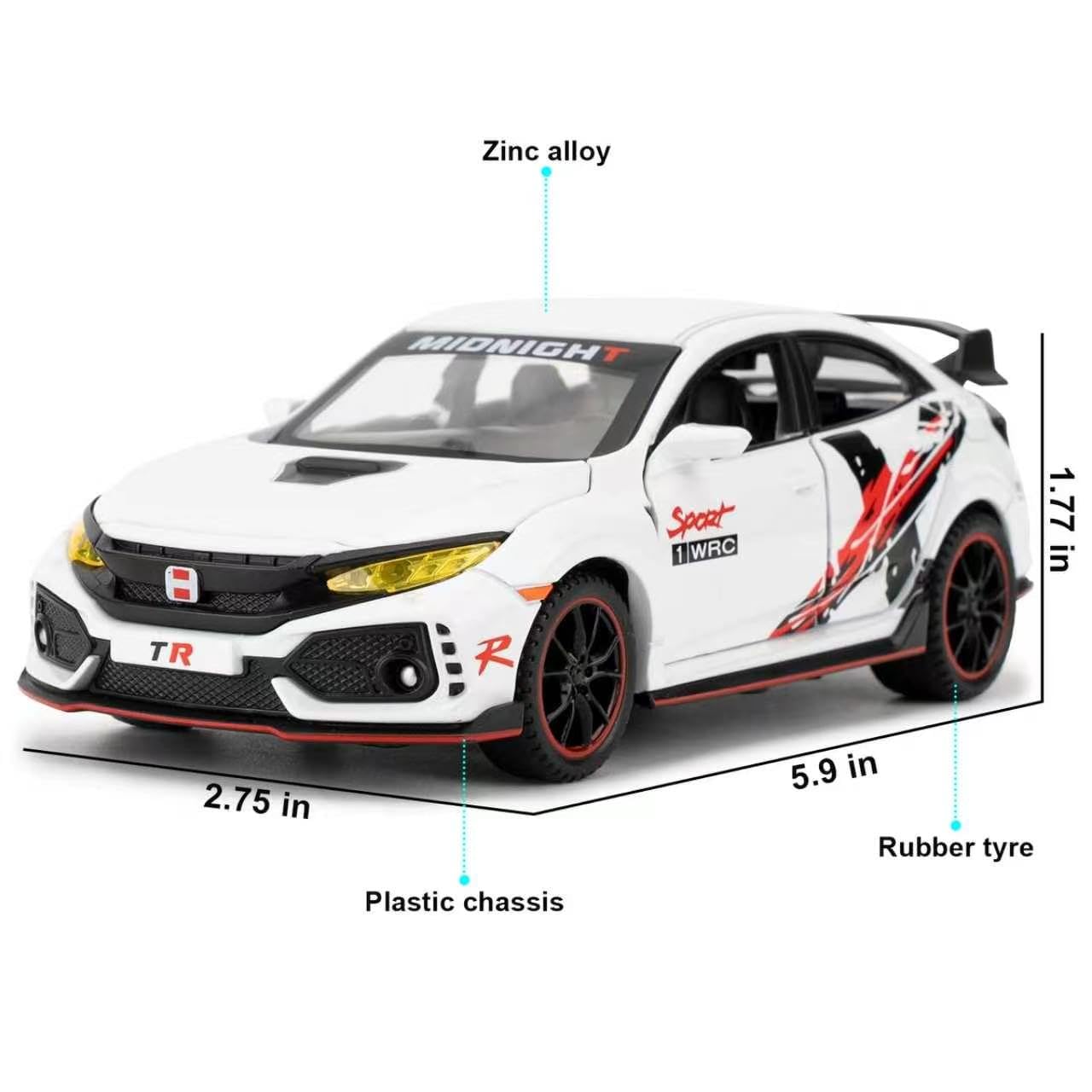 Amazon.com: WAKAKAC 1/32 Model Car Pull Back Toy Car with Light