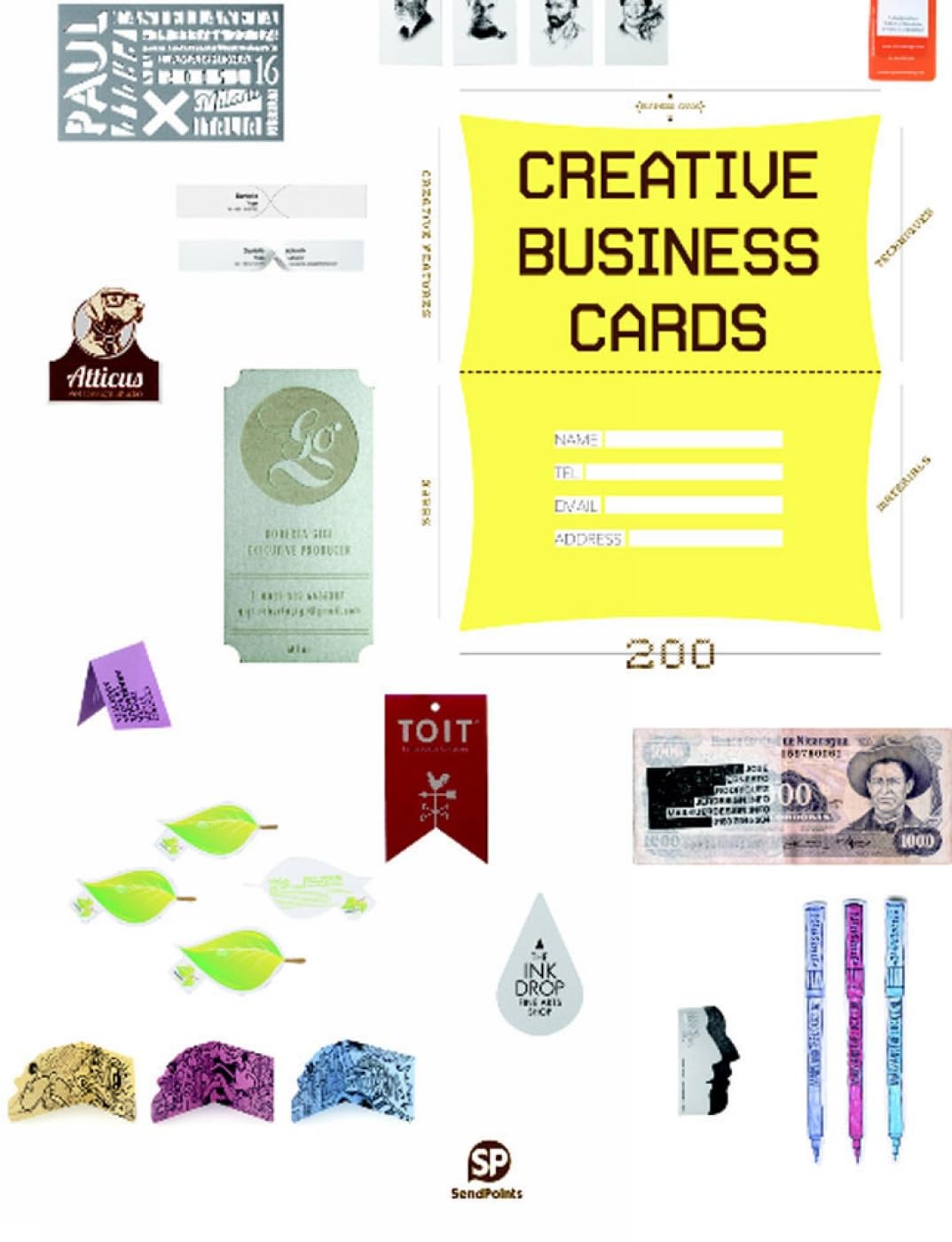 Carte de visite créative en anglais pour salons professionnels