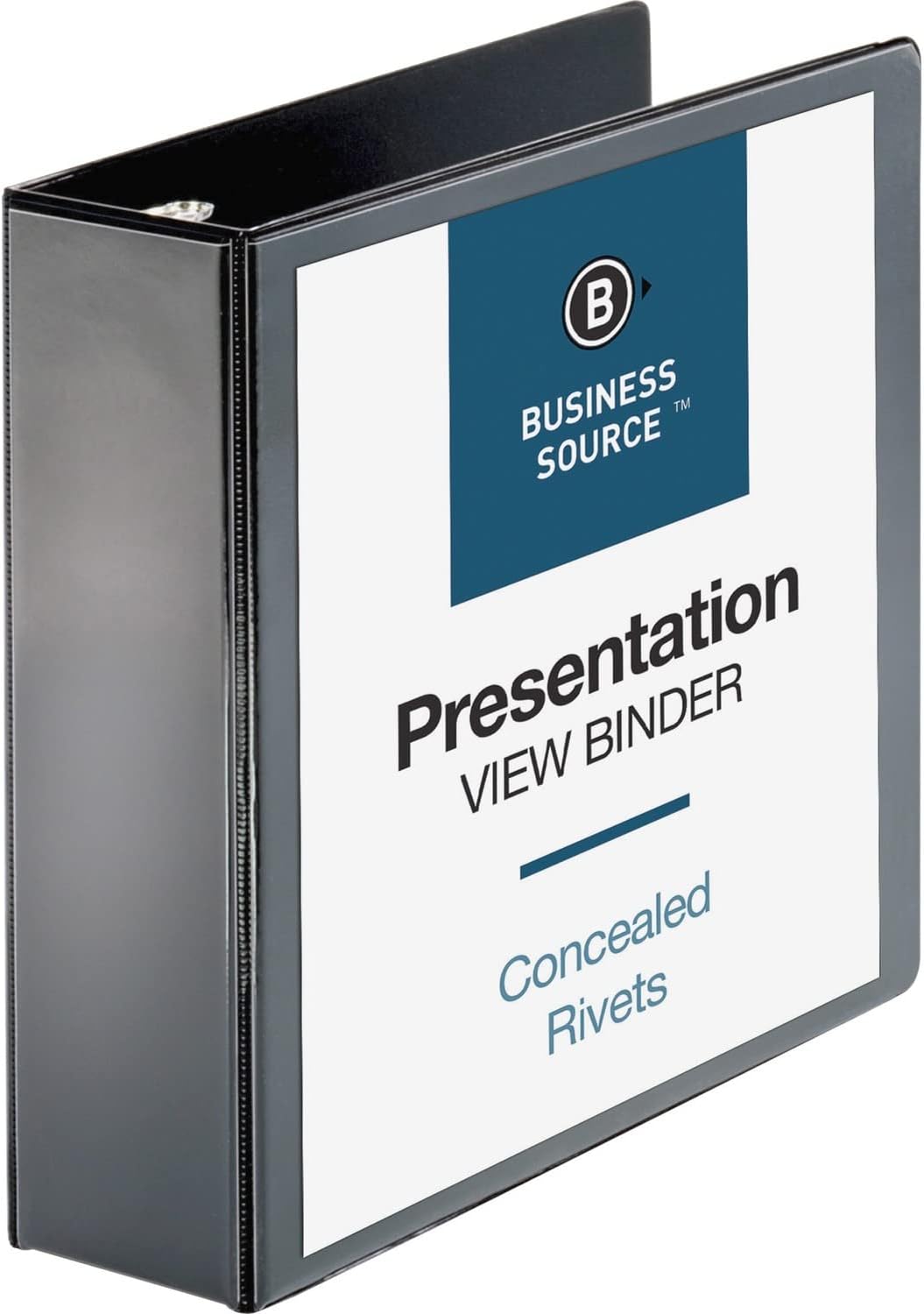 Business Source 3" Round Ring Standard View Binders : Office Products
