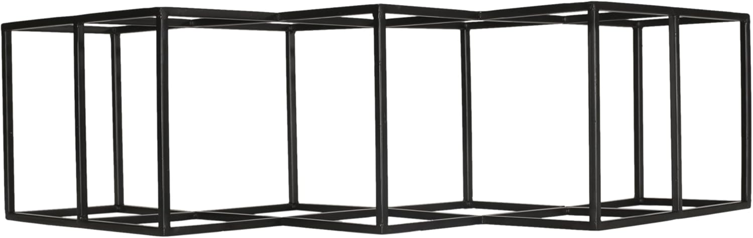 Countertop Wine Rack Freestanding, 7 Wine Bottle Holder for Wine Storage, Kitchen Decor, Wine Pantry Storage, Black