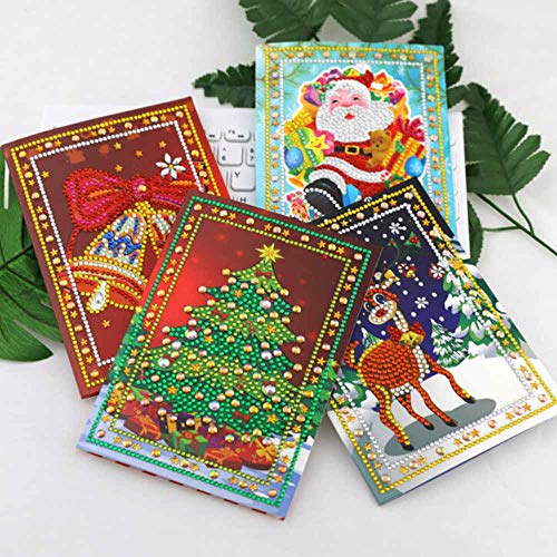 Biglietto di Natale fai da te per pittura a