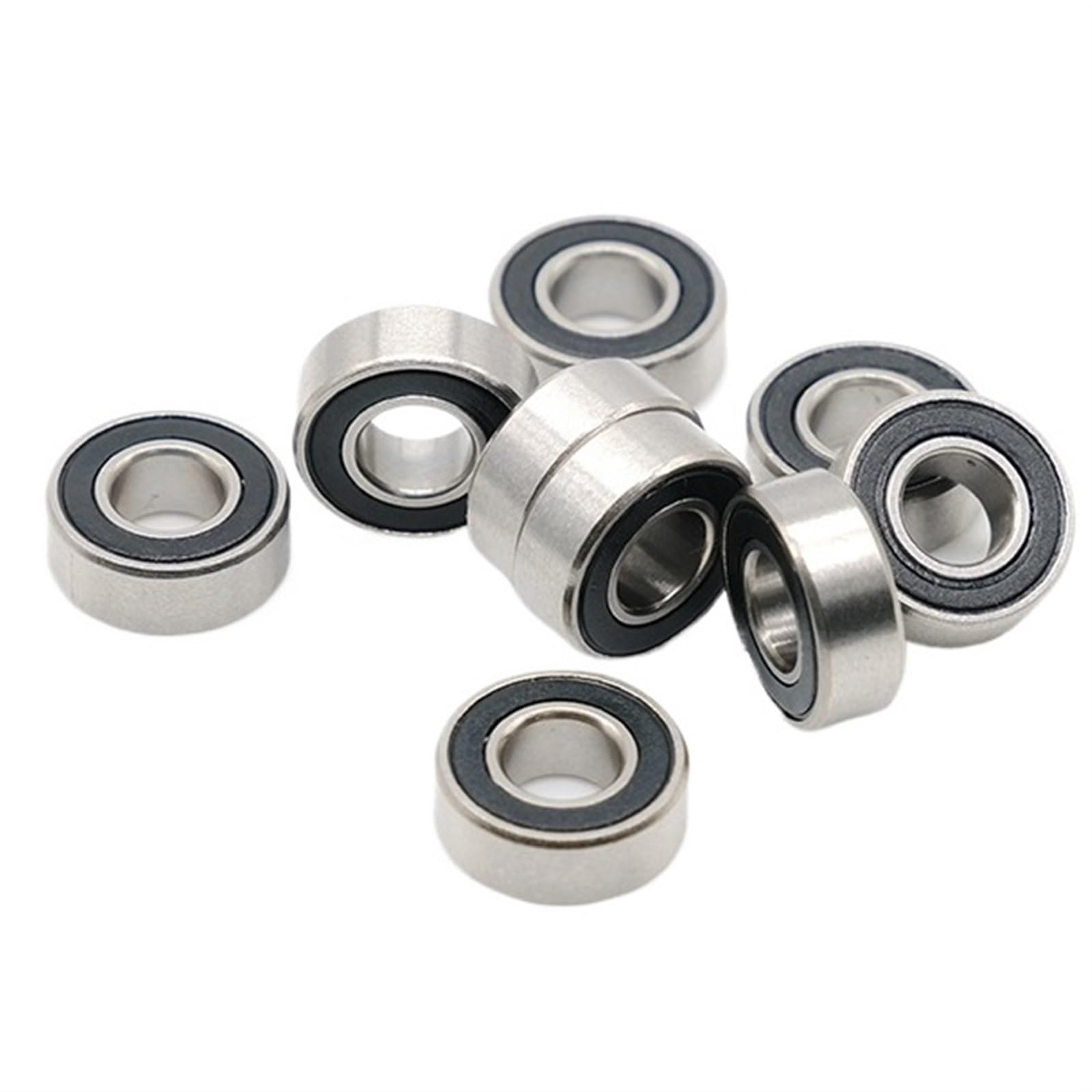 Roulement à billes à gorge profonde en acier chromé Roulement MR116RS 10 pièces 6x11x4 mm ABEC-7 Hobby électrique RC voiture camion MR116 RS 2RS roulements à billes MR116-2RS noir scellé