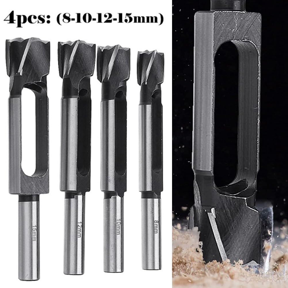 Brocas para Madera 4pcs para hcs 8-15mm Carpintería Brocas para