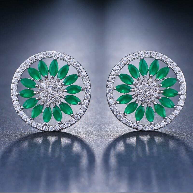 Cadeau femme idéal avec ces petites boucles d'oreilles rondes scintillantes en zircone