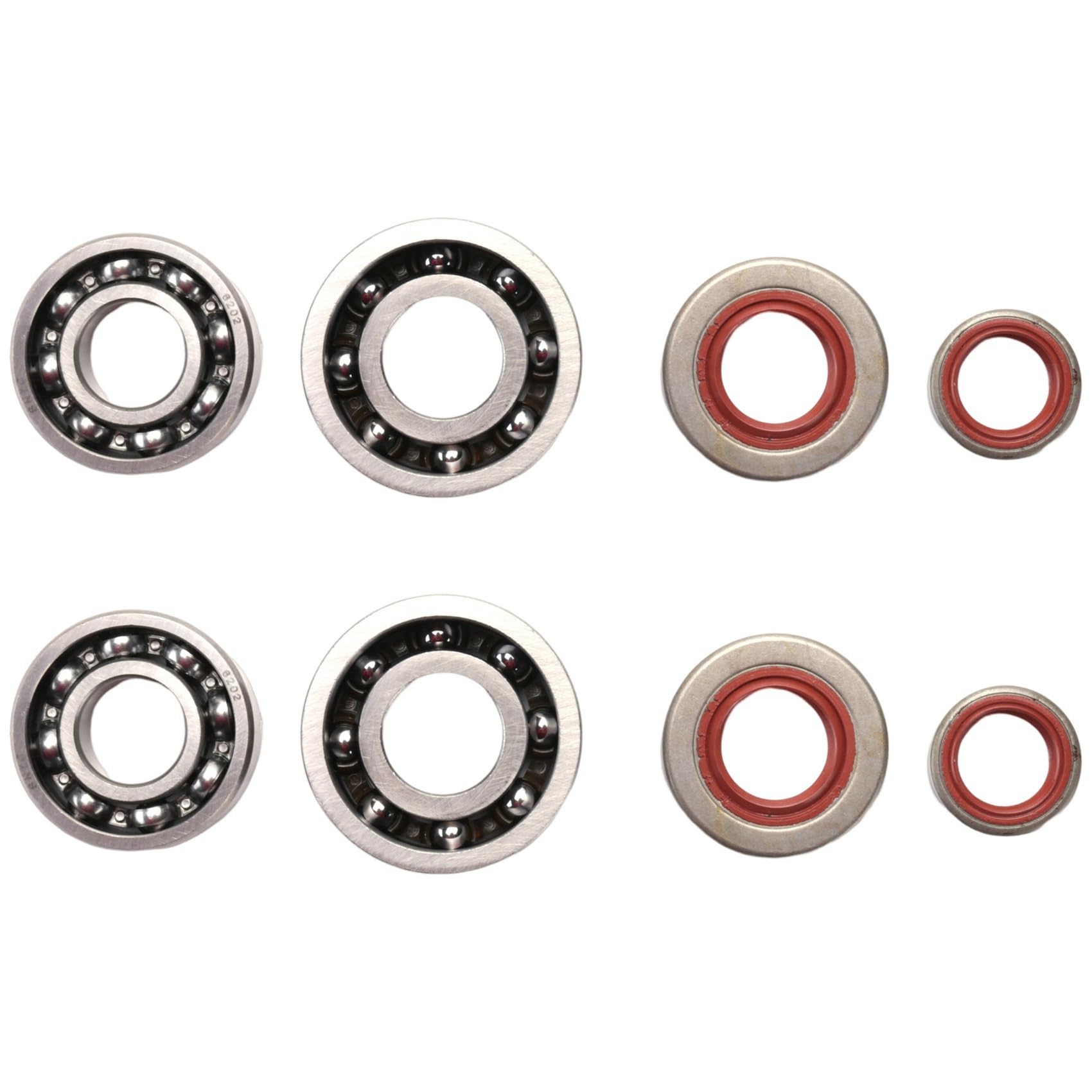 Jnchdghwa Silver 4X Crankshaft Crank Bearing Oil Seals Kit For Ms660 066 Replace 9640 003 1850, 9640 003 1560