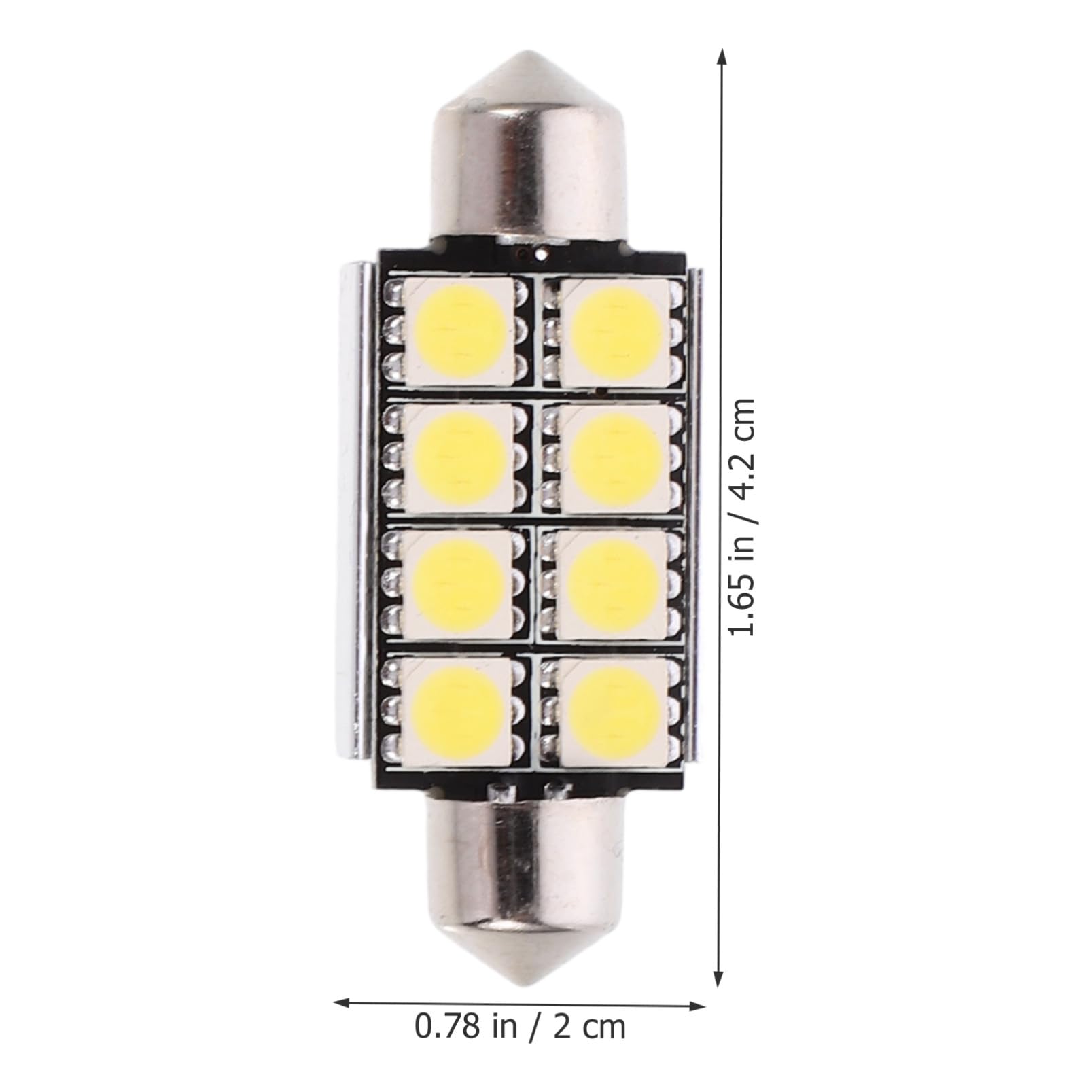 ULTECHNOVO 24pezzi Festoon Led Lampadine Auto Luce Dome Argento Basso Consumo Energetico Alta Durabilità Compatibile Con Adatta Per Illuminazione Strumentazione Auto e Luce Bagagliaio