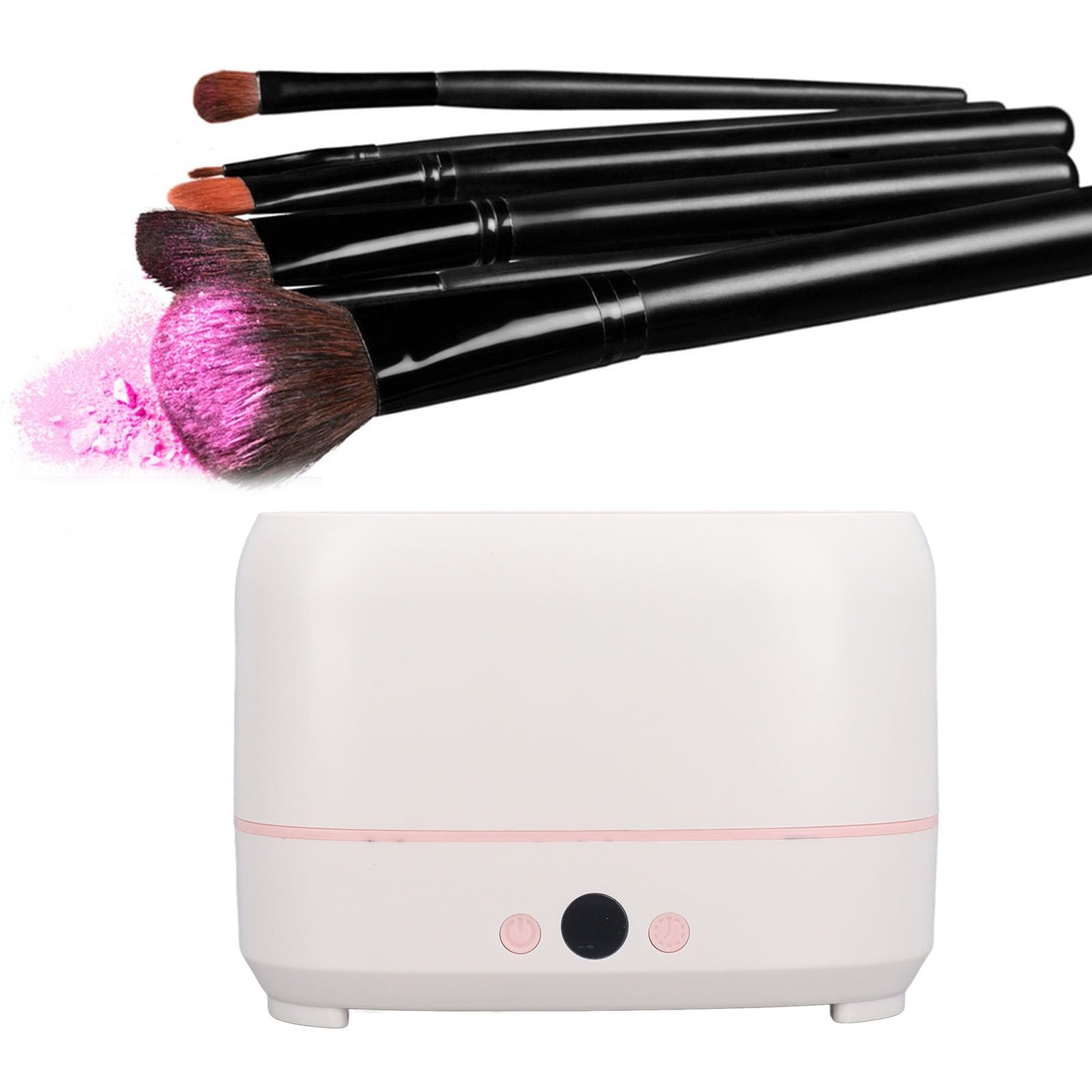 Asciuga Pennelli per Trucco Ad Asciugatura Rapida, Asciuga Pennelli Cosmetici Elettrici Multifunzionali, Stendi Pennelli per Trucco, 12 Fori Sicuro da Usare, Carica USB,